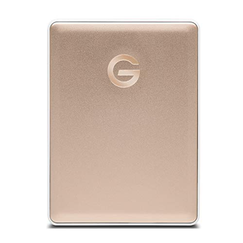 G-Technology ポータブルHDD 2TB ゴールド.