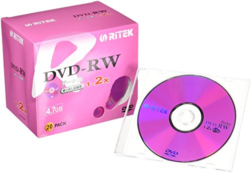 RITEK データ用DVD-RW 20枚 繰り返し記録用 D-RW2X20PB