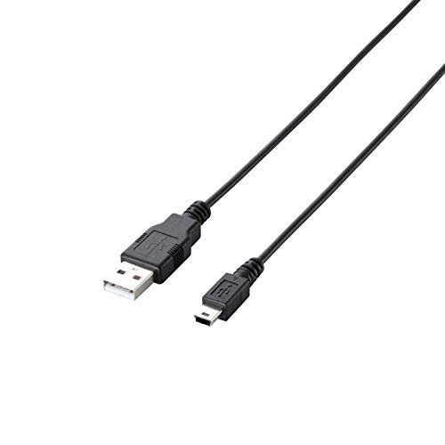 エレコム RoHS指令準拠&環境配慮パッケージ エコUSBケーブル USB2.0 A-miniBタイプ 3m ブラック U2C-JM30BK