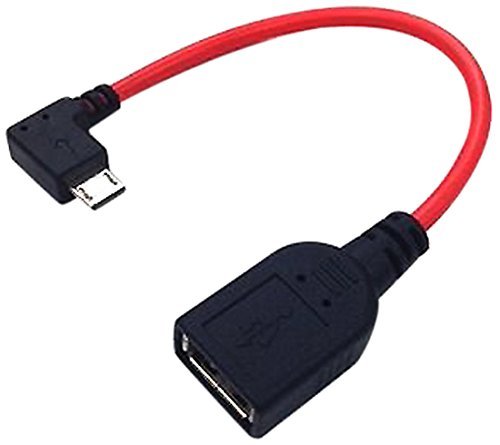 エスエスエーサービス ( L字型 ・ microUSB ケーブル ・ OTG(ホスト機能)対応 ) microUSB(オス)-USB・A(メス) ( 15cm ) SU2-MC