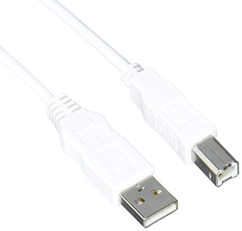 エレコム USBケーブル  USB2.0 (USB A オス to USB B オス) RoHS指令準拠 1.5m ホワイト USB2-ECO15WH