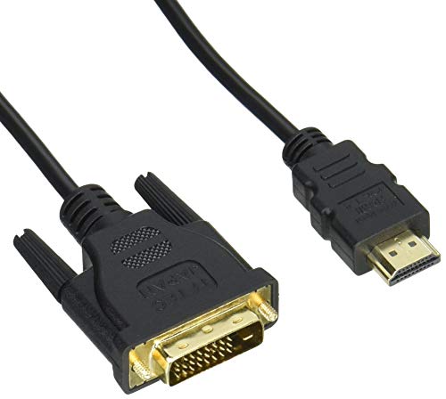 変換名人 DVI-D(24+1ピン) - HDMI(A)変換接続ケーブル ( オス - オス ) ( 1.8m ) 極細/金メッキ端子 DVHD-18GS