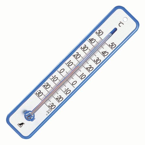 シンワ測定(Shinwa Sokutei) プラスチック寒暖計 30cm ブルー 48361