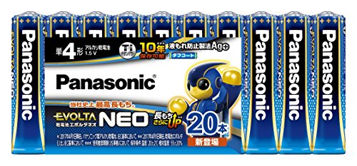 パナソニック エボルタNEO 単4形アルカリ乾電池 20本パ.